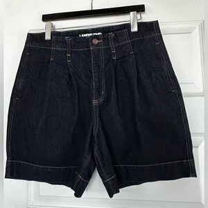 Lands' End Women's Dark Blue Jean Shorts
